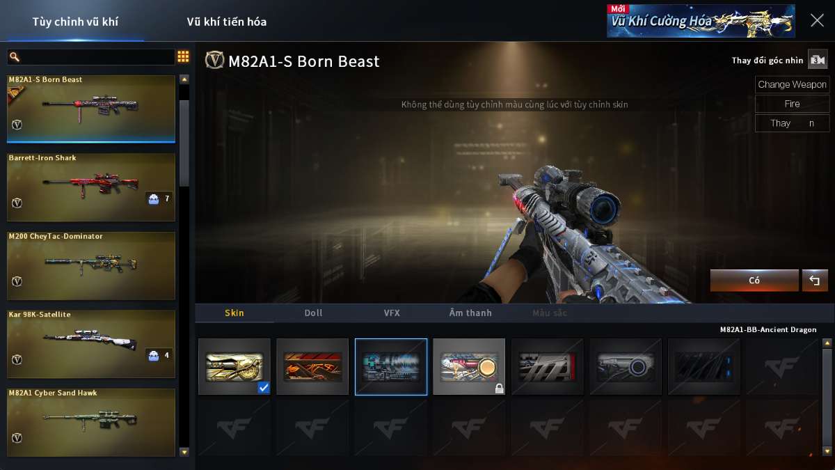 shop acc cf uy tin gia re